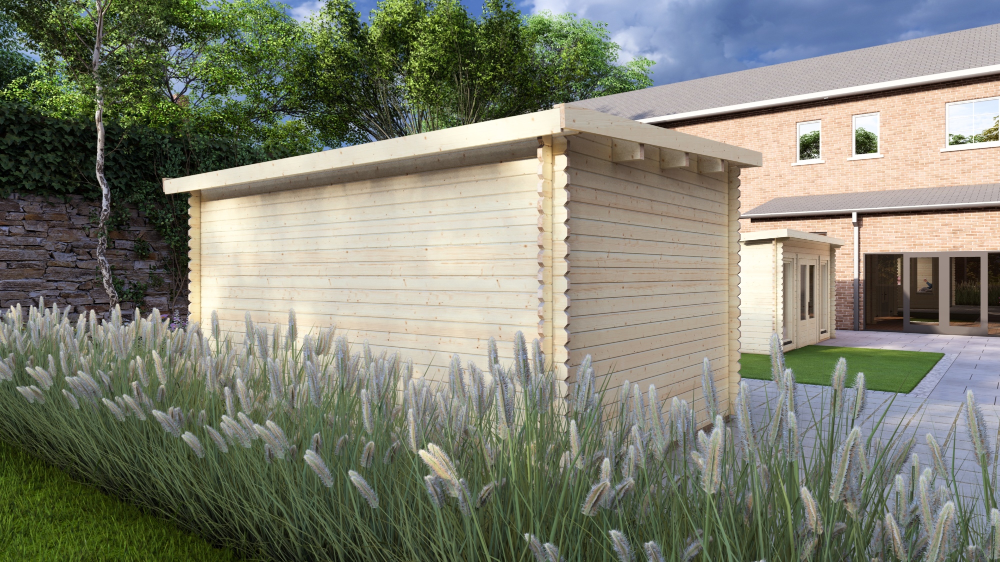 Log Cabin Glastonbury 4.2×3.2m, 34mm4 Large scale image