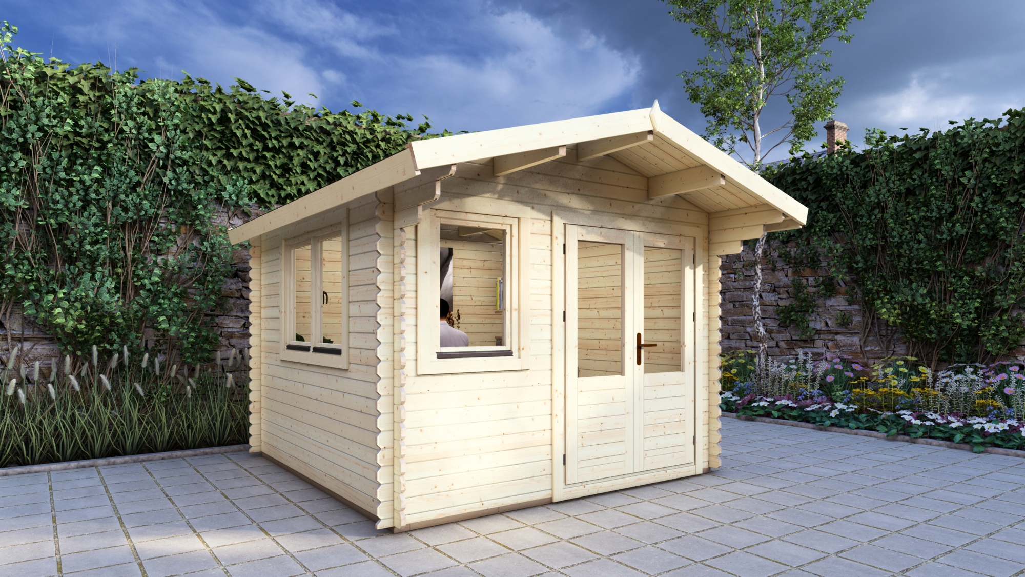 Log Cabin Ringwood 3x3m, 28mm2
