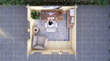Log Cabin Ringwood 3x3m, 28mm5