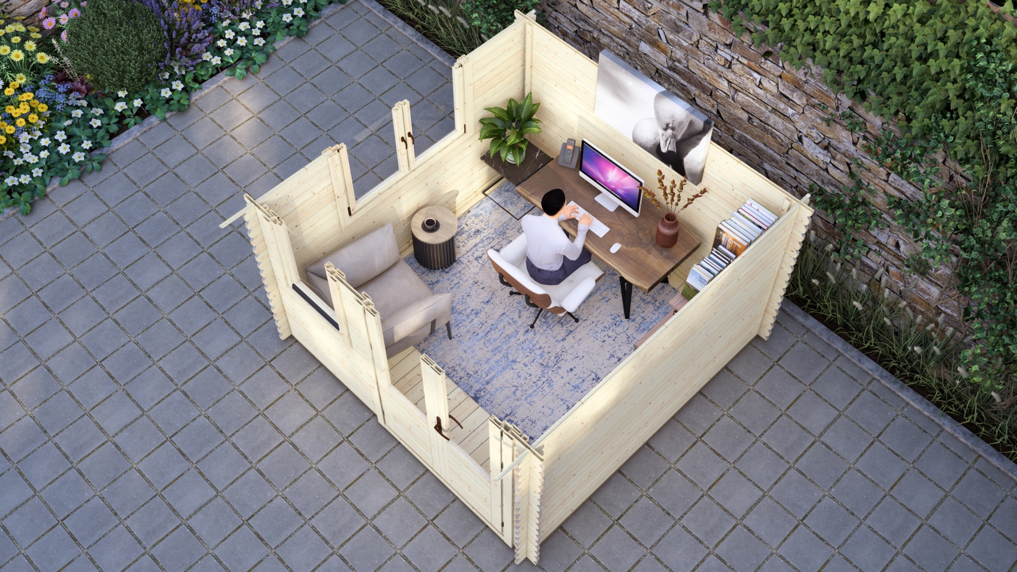 Log Cabin Ringwood 3x3m, 28mm6 Large scale image