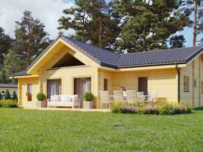 Glulam Log House Berlin 125x1235m 220mm