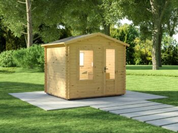 log shed mm001 25x20m 2