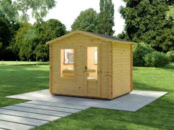 log shed mm001 25x20m