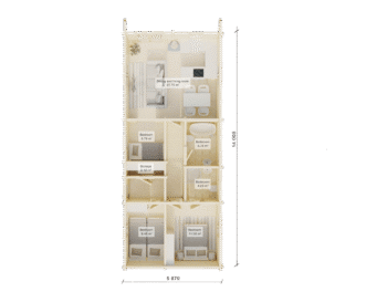Mobile Home Tay 3Bedroom plan