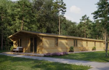 Mobile Log Home 4 Bed 20x7m