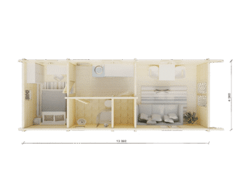 Mobile Home Trent 1Bedroom plan