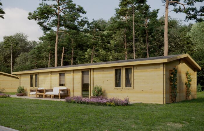 Mobile Log Home 2 Bed 14x6m