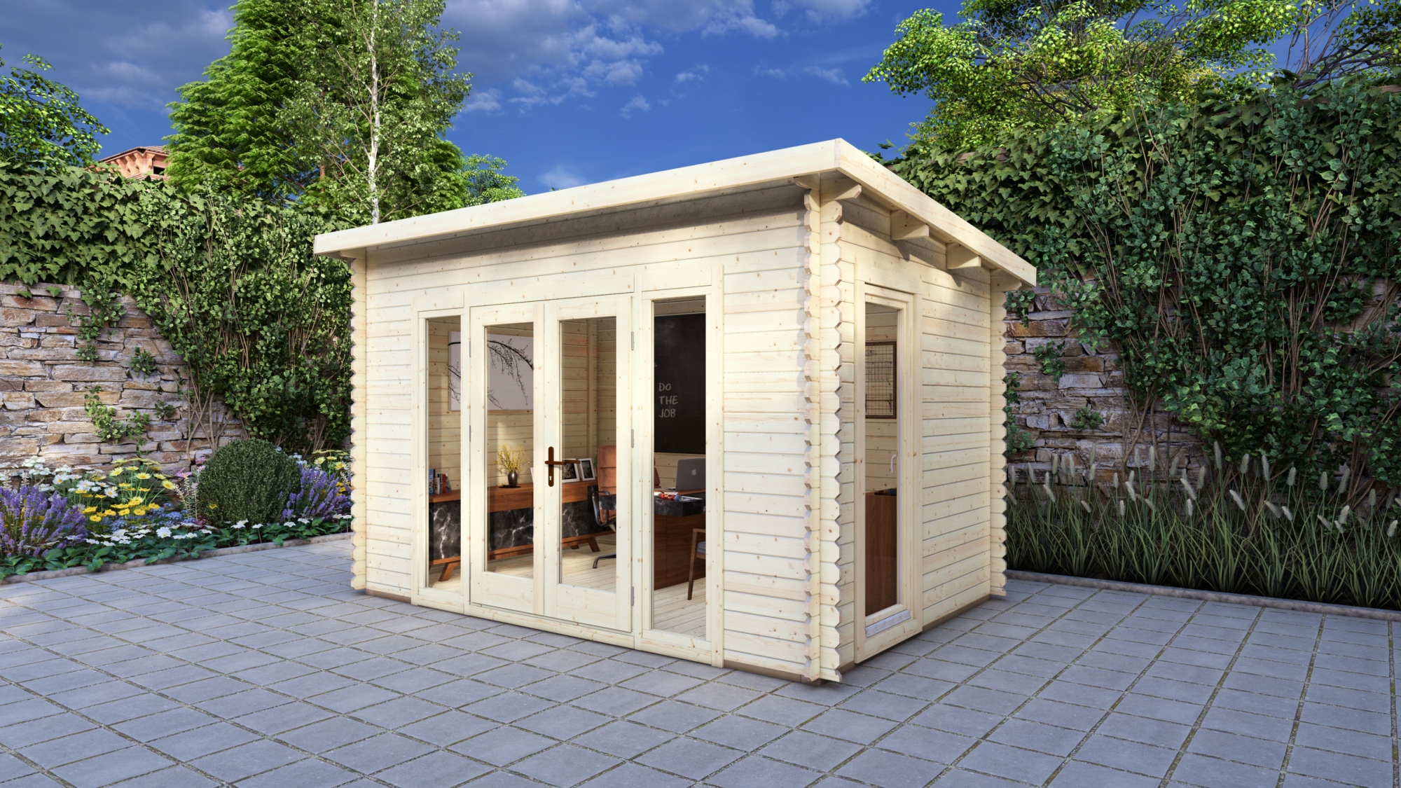Log Cabin Aylesbury 3.8×2.6m, 28mm1