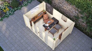 Log Cabin Aylesbury 3.8×2.6m, 28mm6