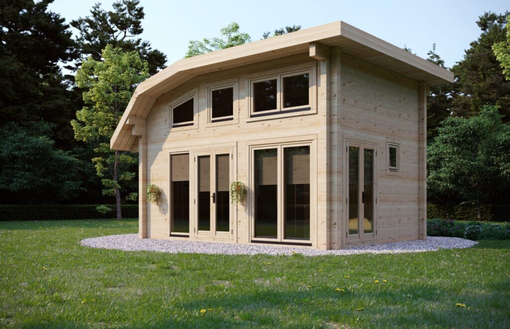 Glulam Log House Challenger 5.89×4.54m, 135mm Main Image