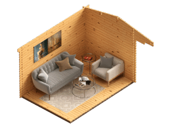 log cabin exmoor 35x25m 28mm