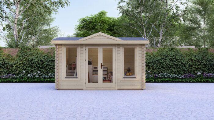 Mini Weymouth Log Cabin 4X3M, 44Mm