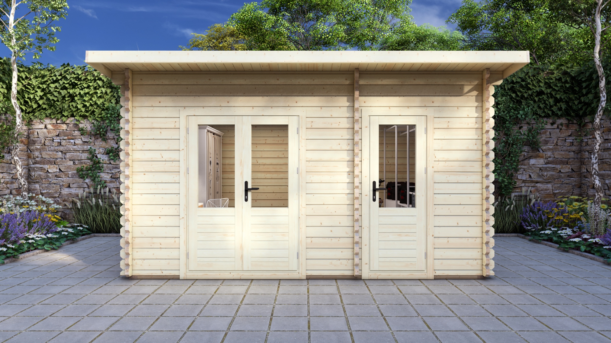 Log Cabin Sherborne 4.5×3.0m, 44mm3 Large scale image