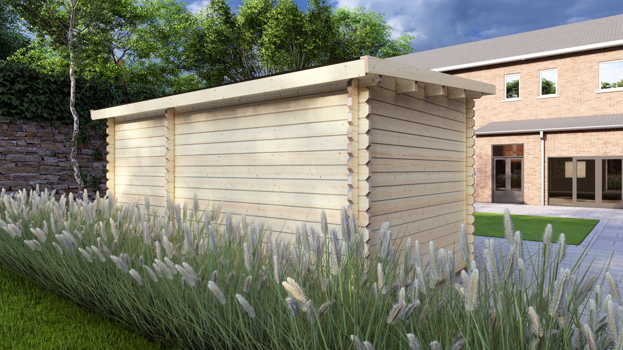 Log Cabin Sherborne 4.5×3.0m, 44mm4 Large scale image