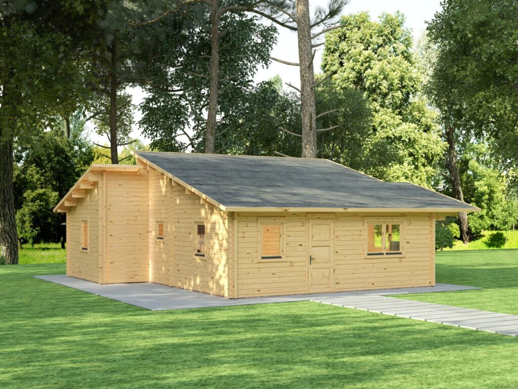 A Wooden House In A Forest
