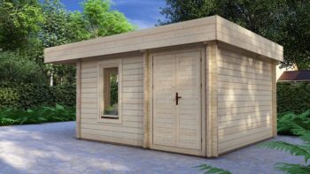 Corner Log Cabin Joseph 5×3.5m, 44mm – II