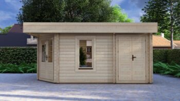 Corner Log Cabin Joseph 5×3.5m, 44mm – III