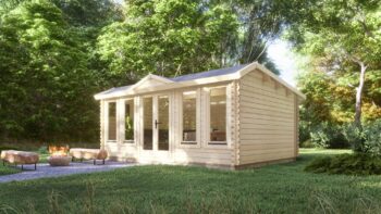 Clock House Log cabin 5.5x4m, 44mm in forest