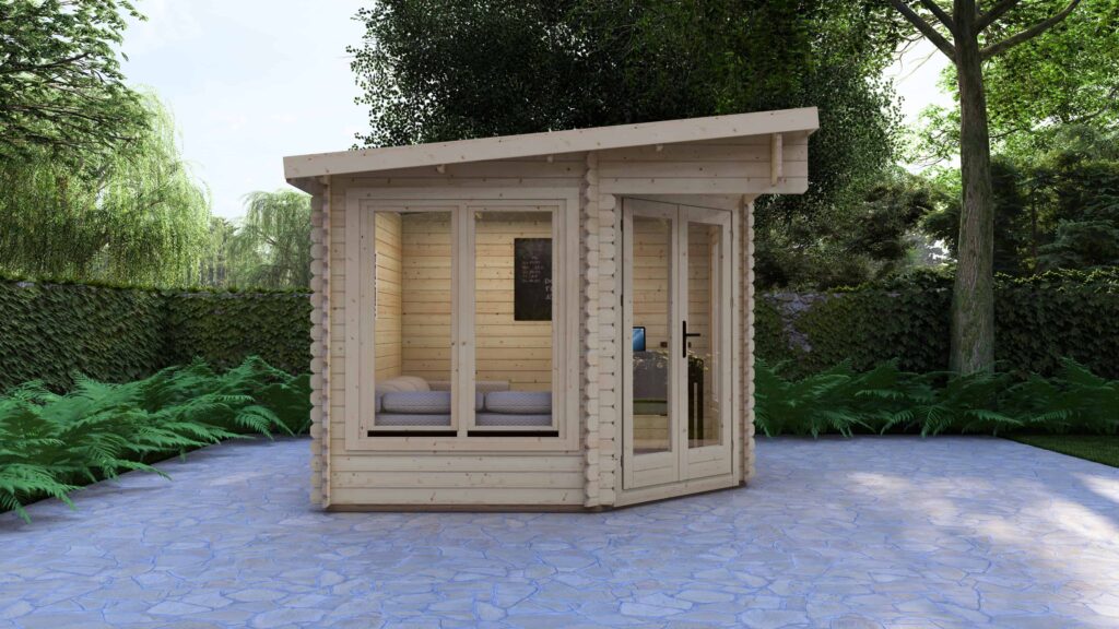 Corner Log Cabin Luke 3x3m - 3