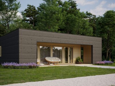 Contemporary 2 Bedroom Log Home Rutland