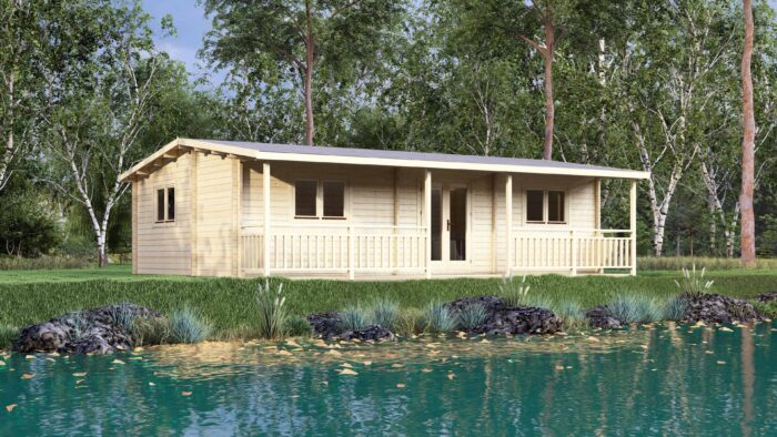 Log Cabin Stonepine 9.5×7.2m, 58mm