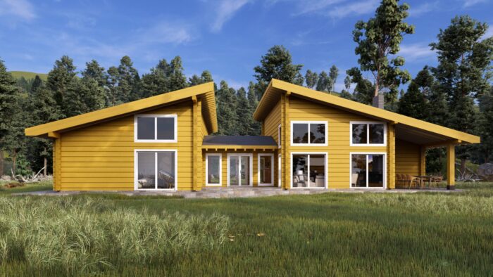 Glulam Log House Logique