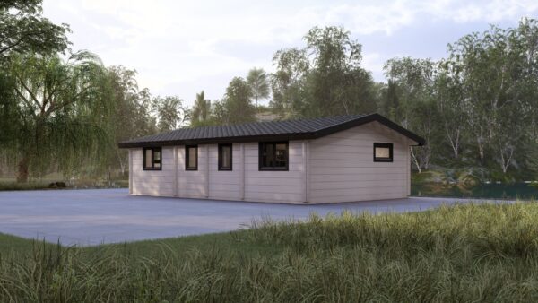 Mobile Log Home 3 Bed 11x3.8m