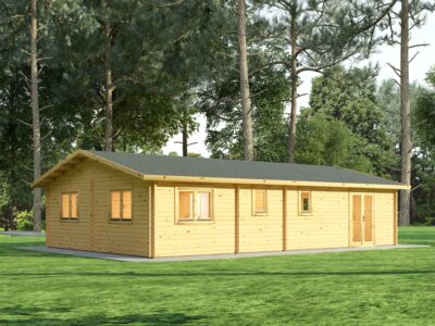 2 Bedroom Log Cabin 113x71m 44mm