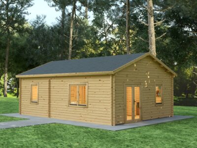 Eurodita 2 Bedroom Log Cabin Ketty 8×5.6m, 44mm