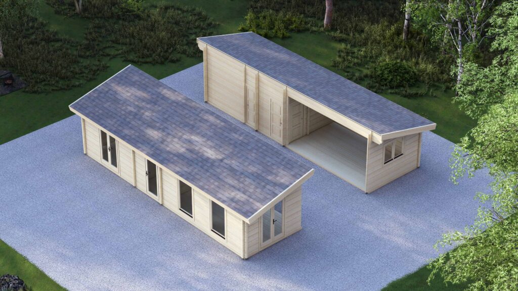 Mobile Log Cabin 2-Bedroom – Emma - IX