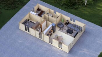 Mobile Log Cabin 2-Bedroom – Emma – VII