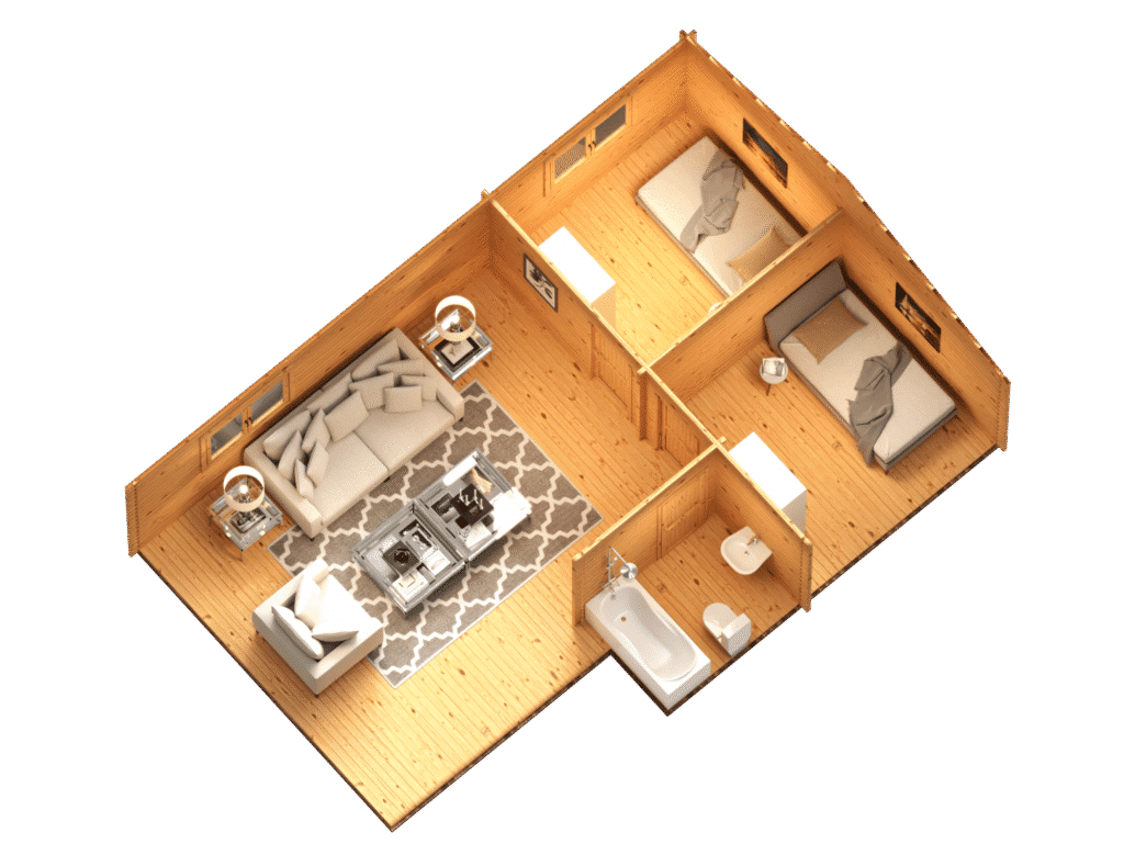Multi Room Log Cabins