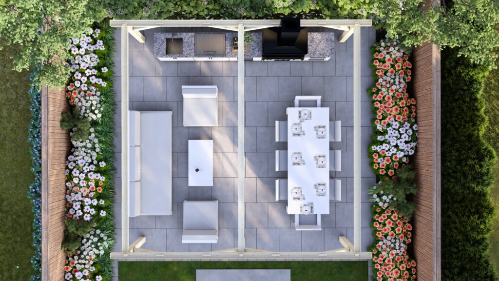 Garden Pergola 6x6 floor plan