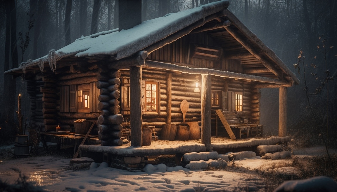 Image de la cabane en rondins pour Câbler en toute sécurité votre bureau de jardin pour l'électricité