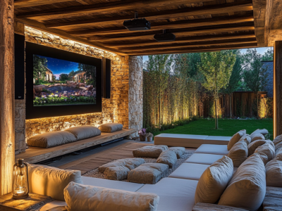 Featured image for related product Creating a Home Theater Experience in Your Garden Room displaying on Insulation and Energy Efficiency Tips For Wooden Cabins