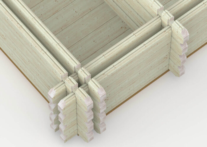 Eurodita double wall, thin skin | Eurodita Glulam Log Cabins | Private Label Manufacturing