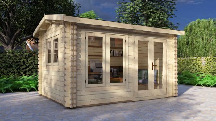 Apex Twin Skin Log cabin 4x3m