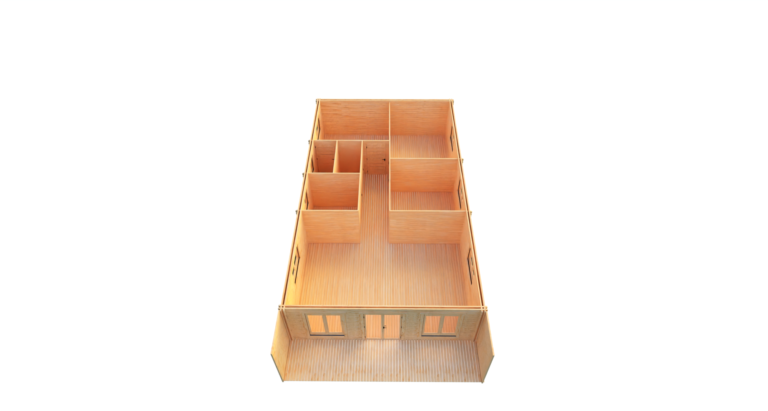 Eurodita Twin Skin three bed log cabin 12x7m_6 carousel small image