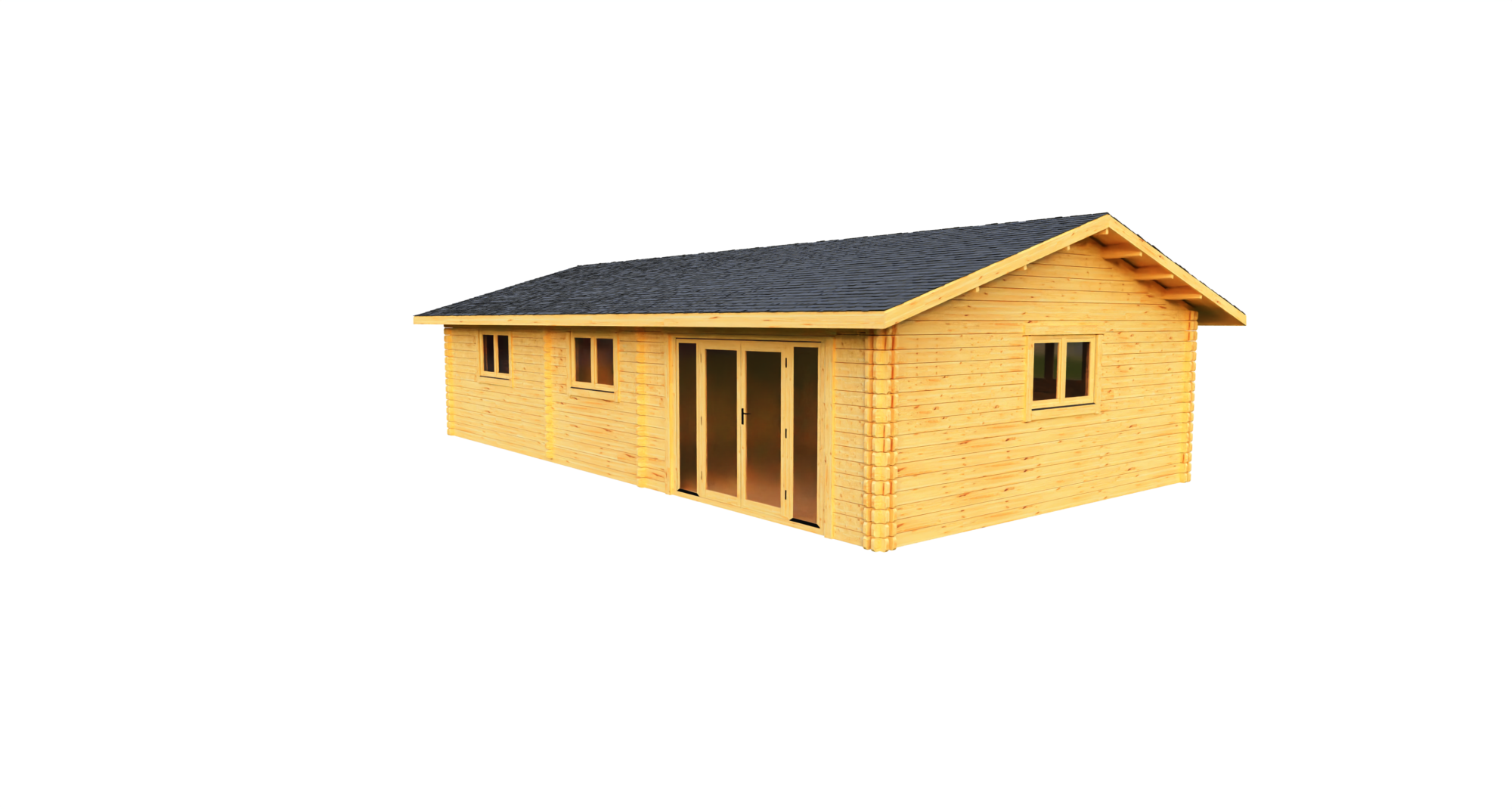 Eurodita Twin Skin two bed log cabin 11x6m_2 Large scale image