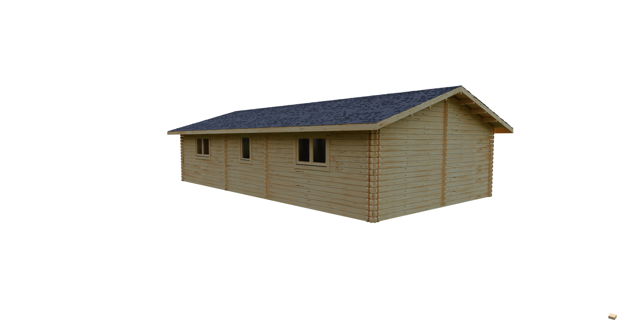 Eurodita Twin Skin two bed log cabin 11x6m_4 Large scale image