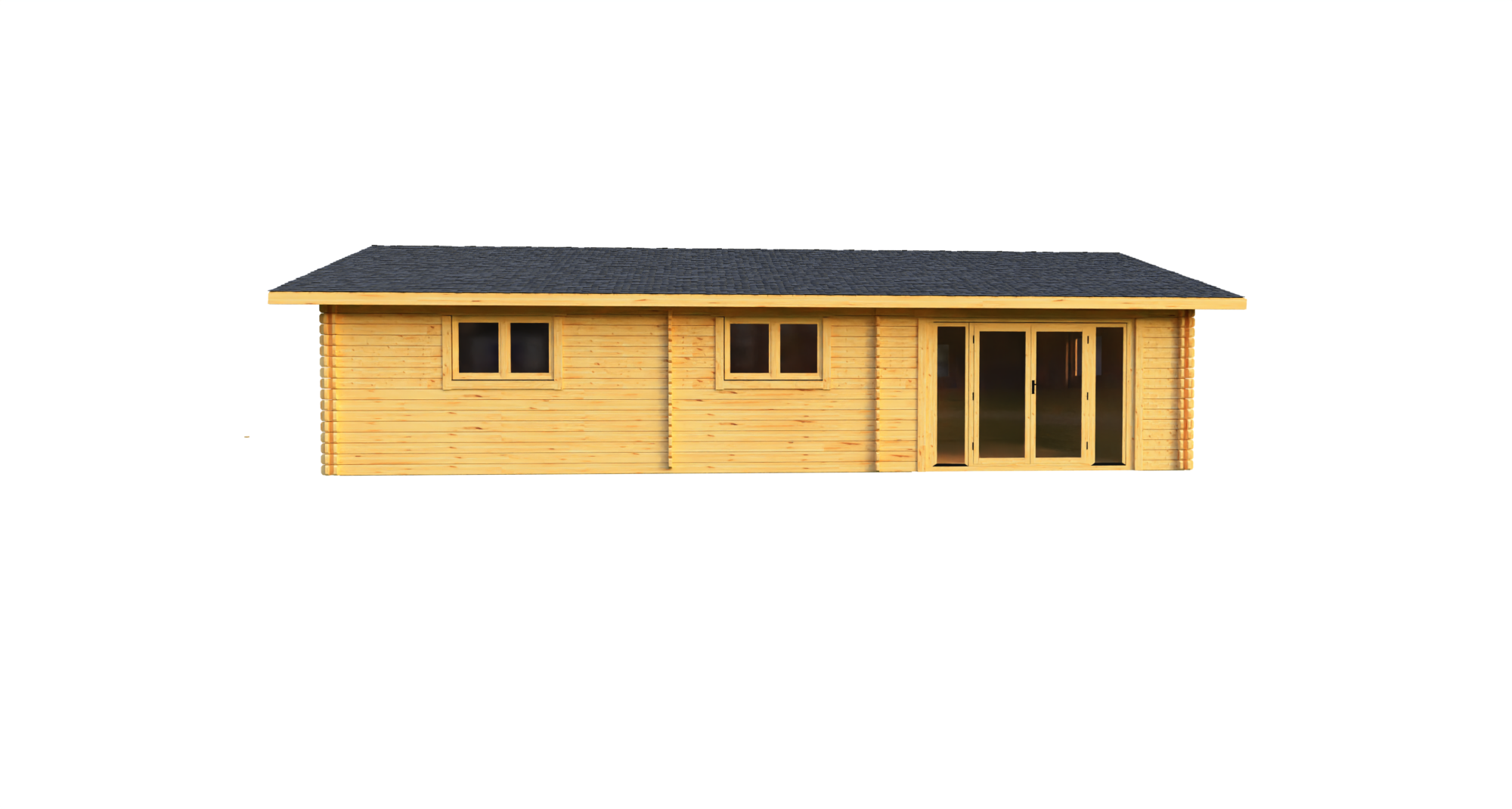 Eurodita Twin Skin two bed log cabin 11x6m_5