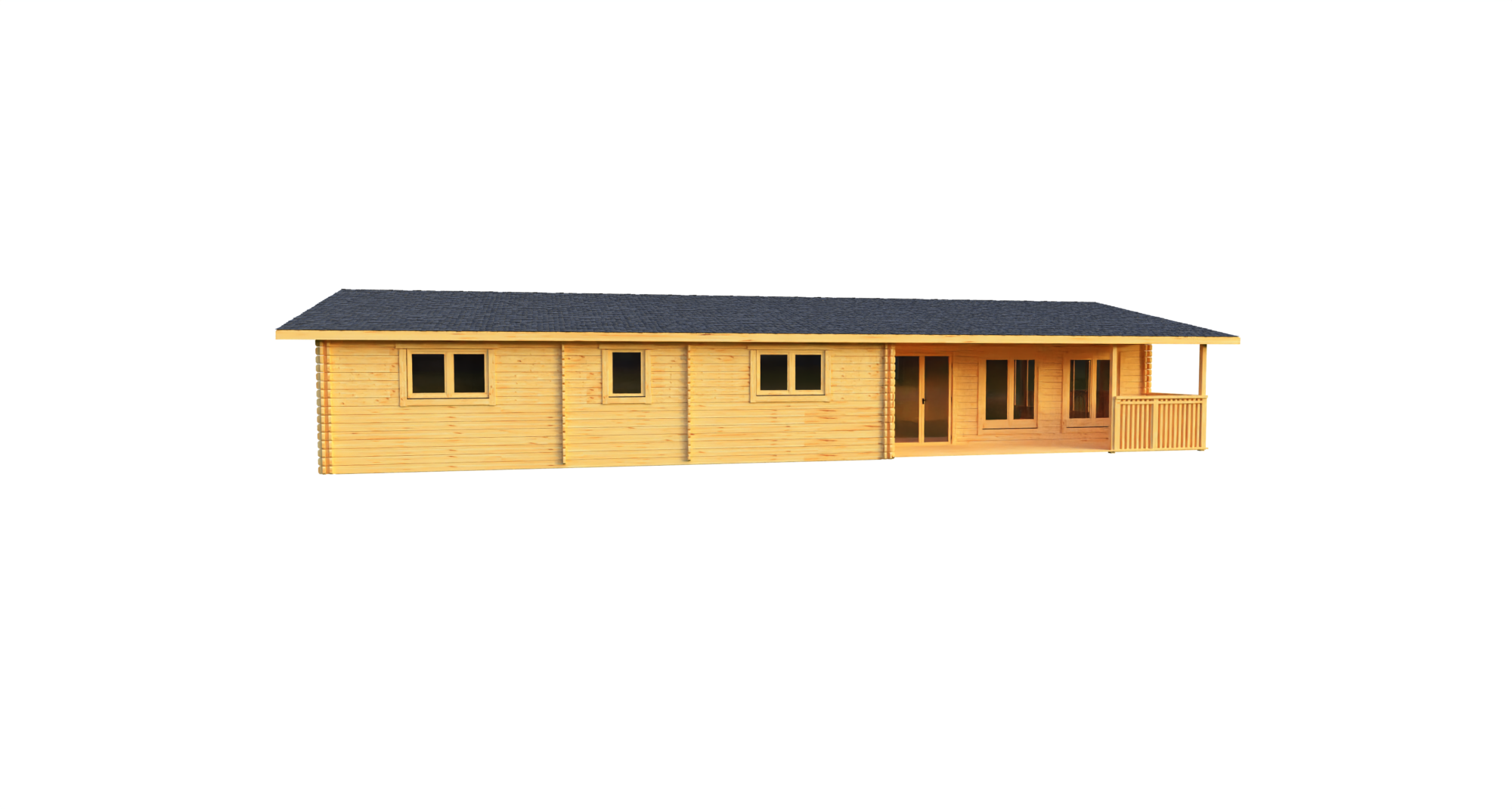 Eurodita Twin skin 4 bed log cabin 16×8.8m_1 Large scale image