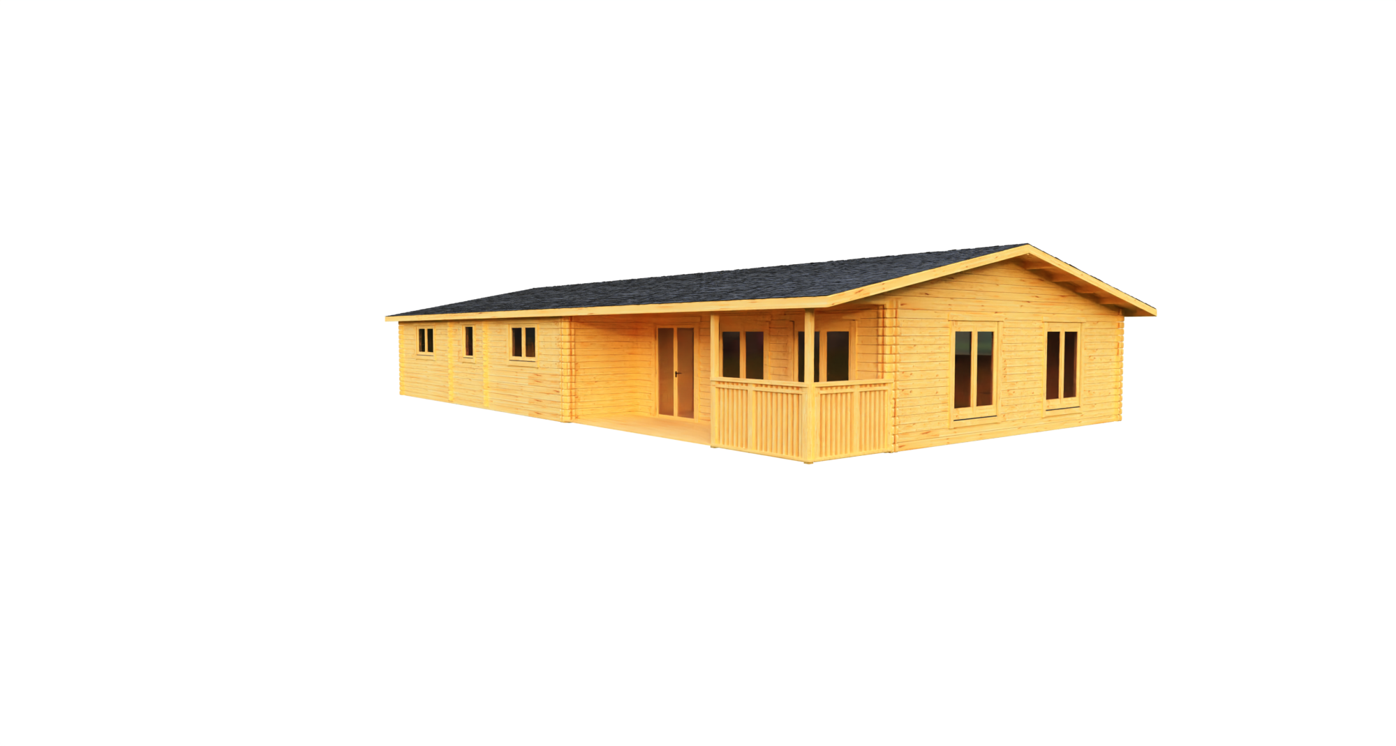 Eurodita Cabane en rondins à quatre lits 16×8.8m_2