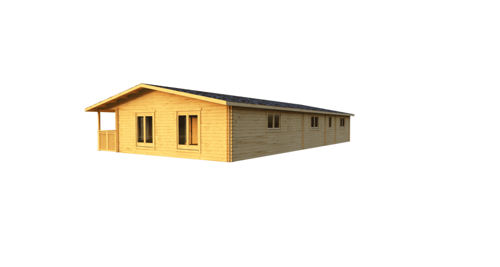 Eurodita Twin skin four bed log cabin 16x8.8m_4