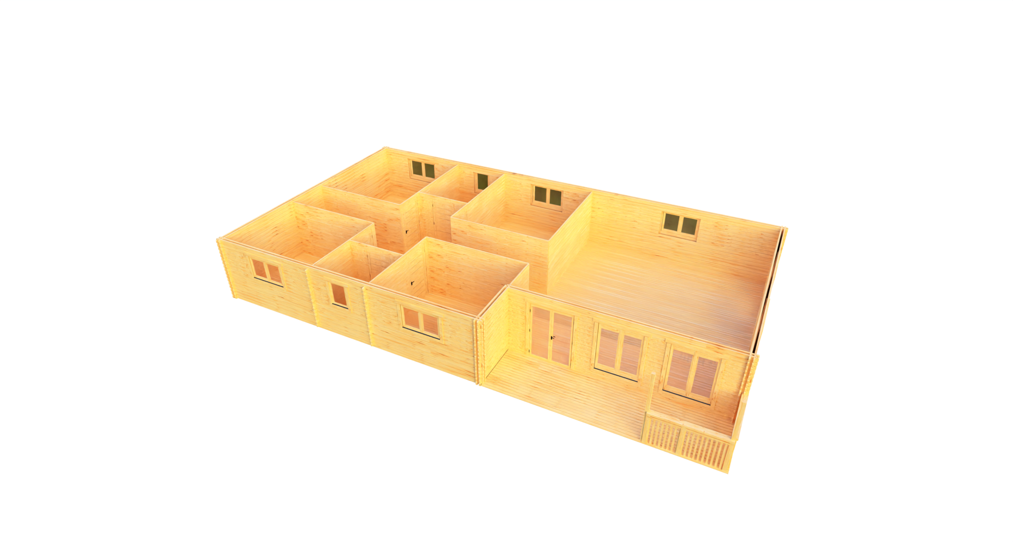 Eurodita Twin skin 4 bed log cabin 16×8.8m_6 Large scale image