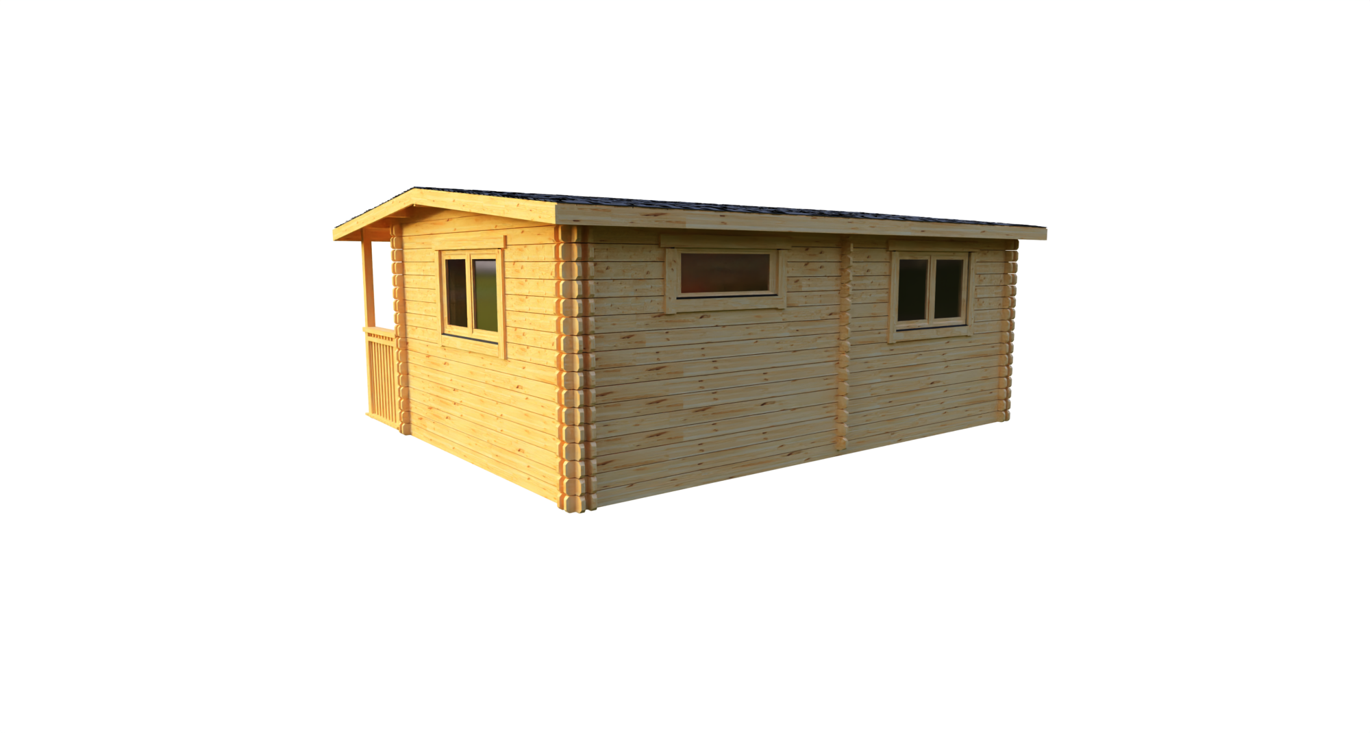 Eurodita Twin skin one bed log cabin 6x5m_3 Large scale image