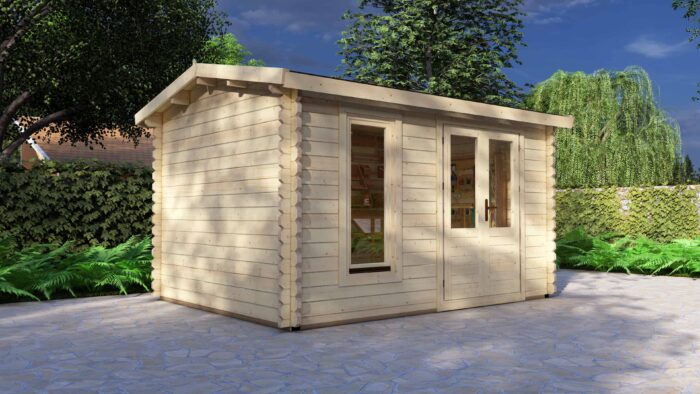 Log Cabin Oliver 4.0×3.0M, 44Mm