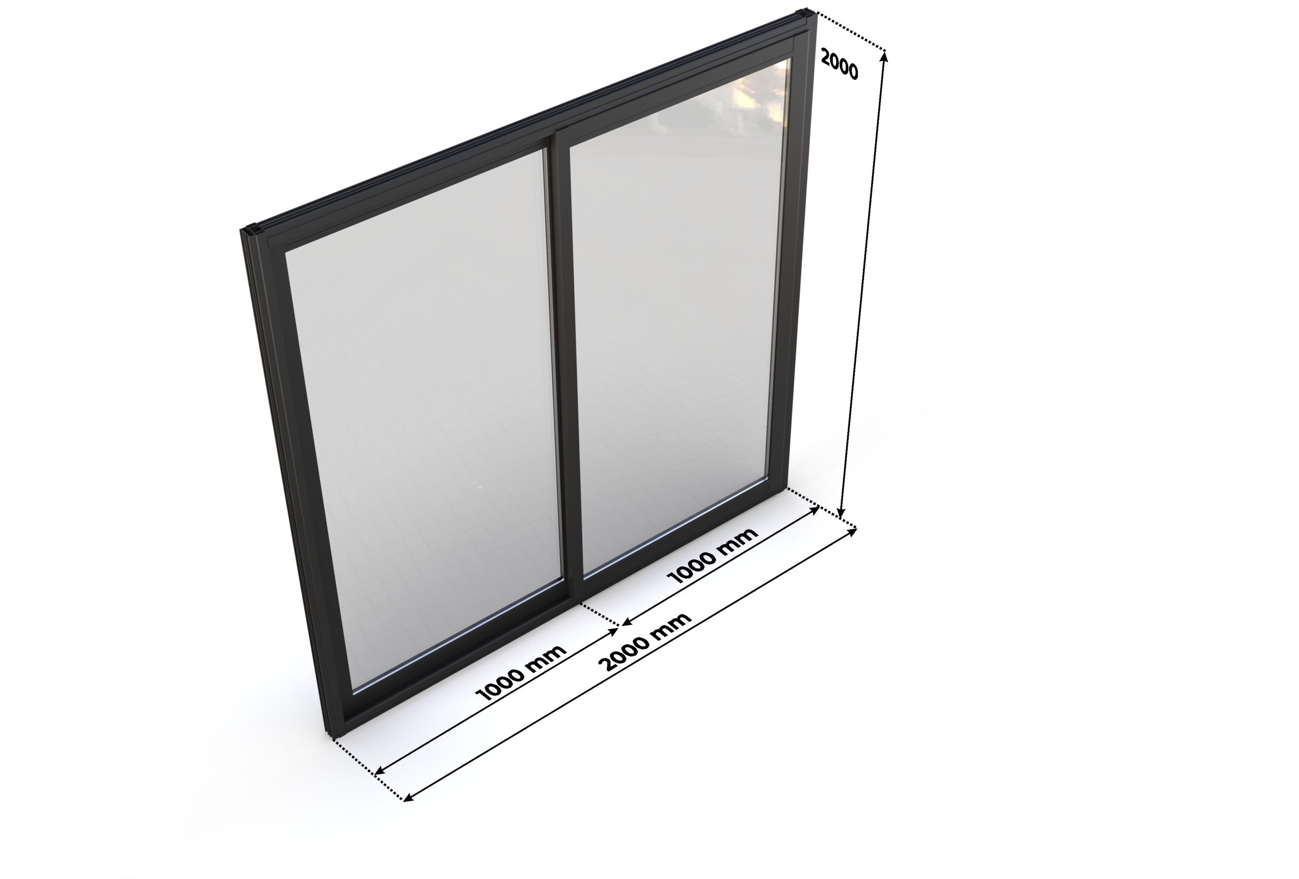 Eurodita Aluminium sliding doors – 1 Large scale image
