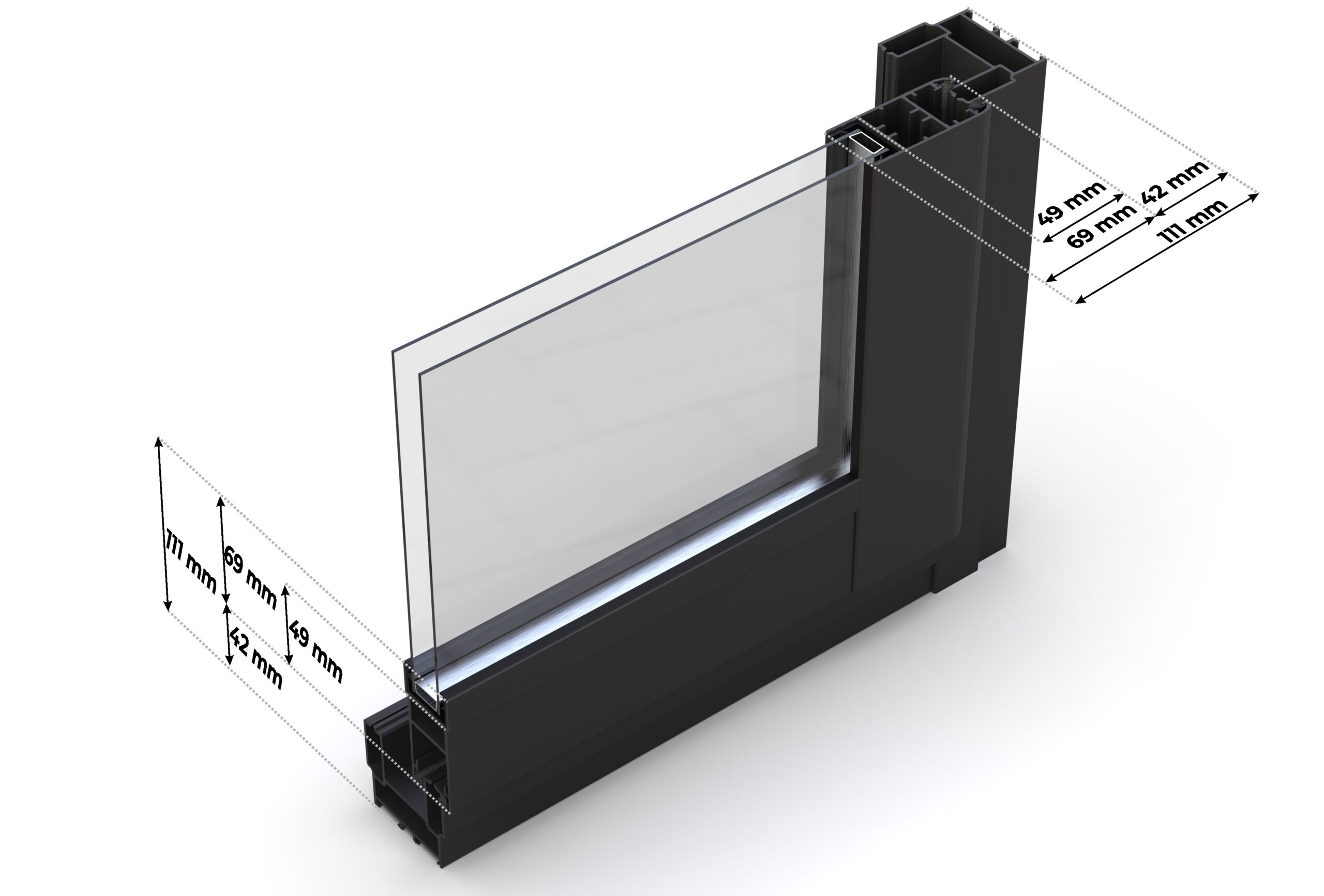 Eurodita Aluminium sliding doors – 4 Large scale image