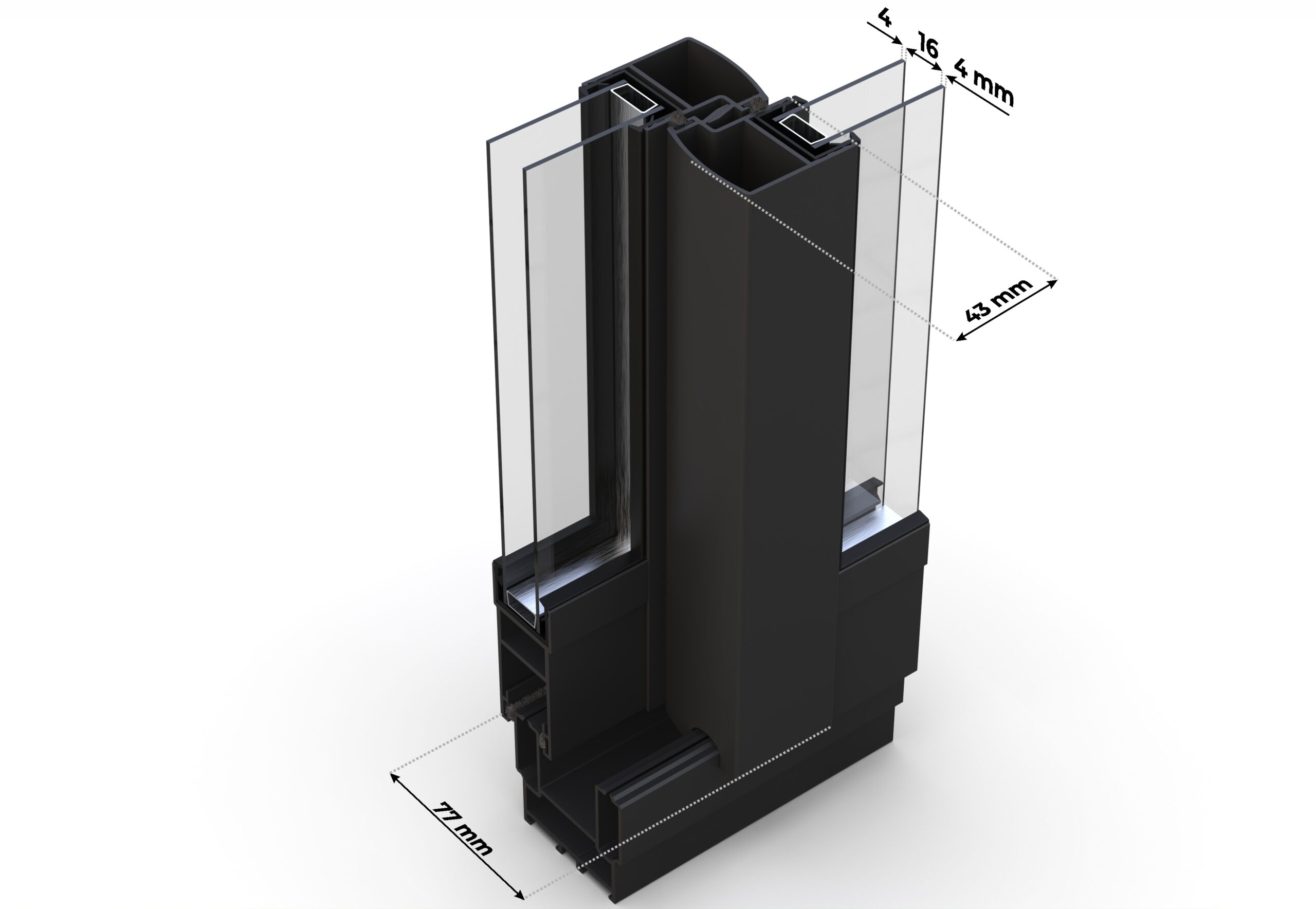 Eurodita Aluminium sliding doors – 6 Large scale image